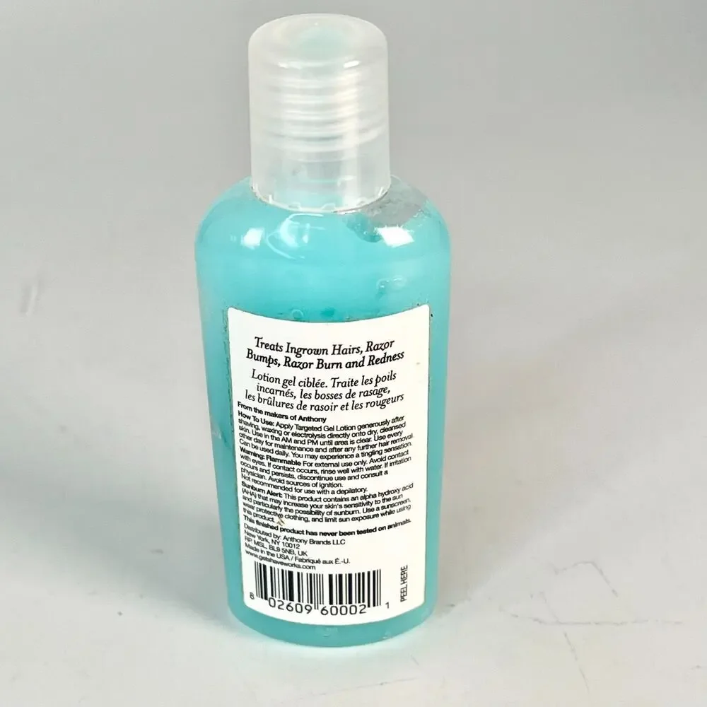 The Cool Fix Targeted Gel Lotion Ingrown Hairs Razor Bumps Burn Travel 1 oz New