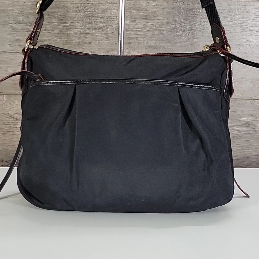 MZ Wallace Paige Black Nylon Crossbody Shoulder Bag