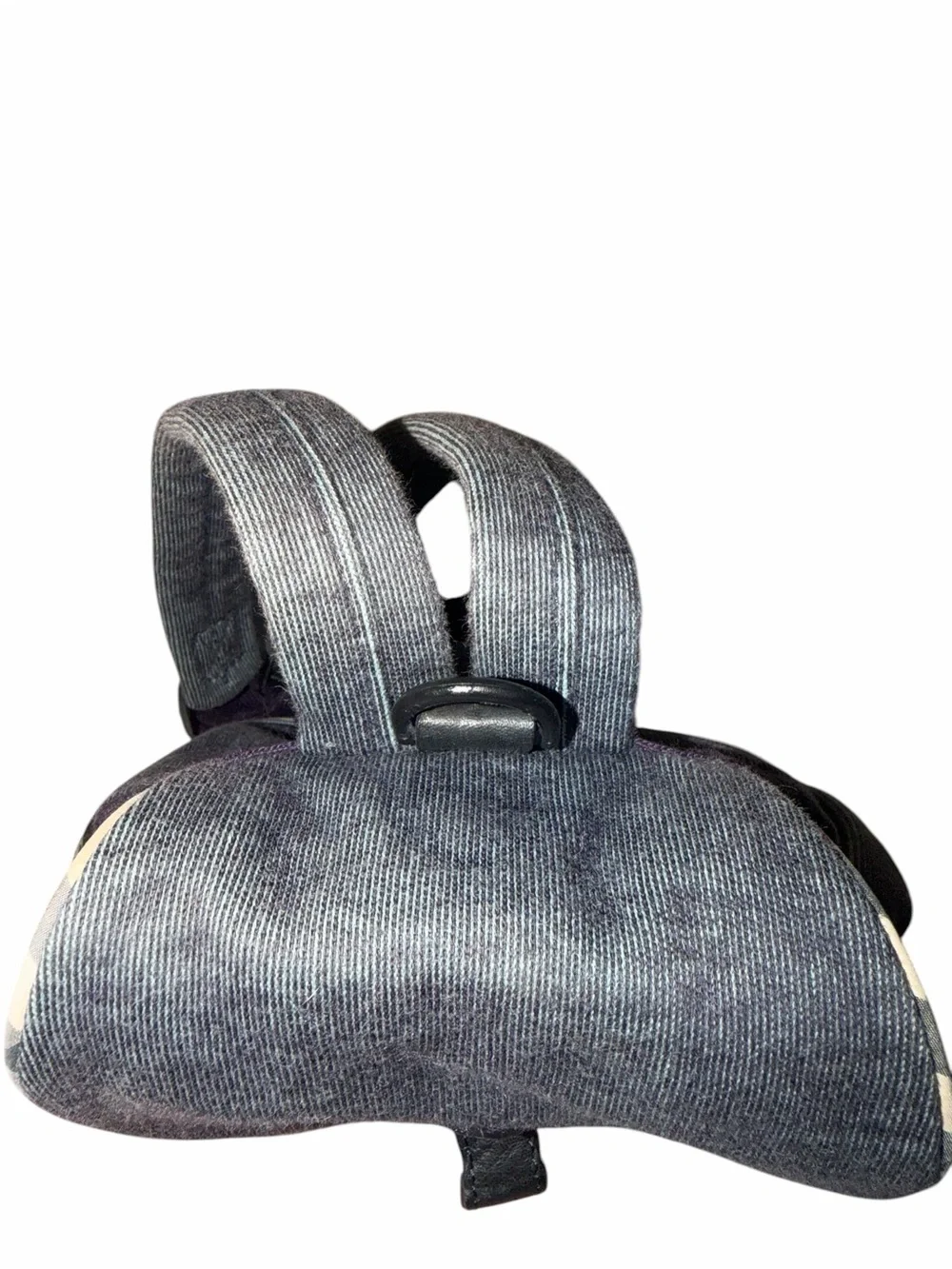 Burberry Denim-Textured Navy Backpack