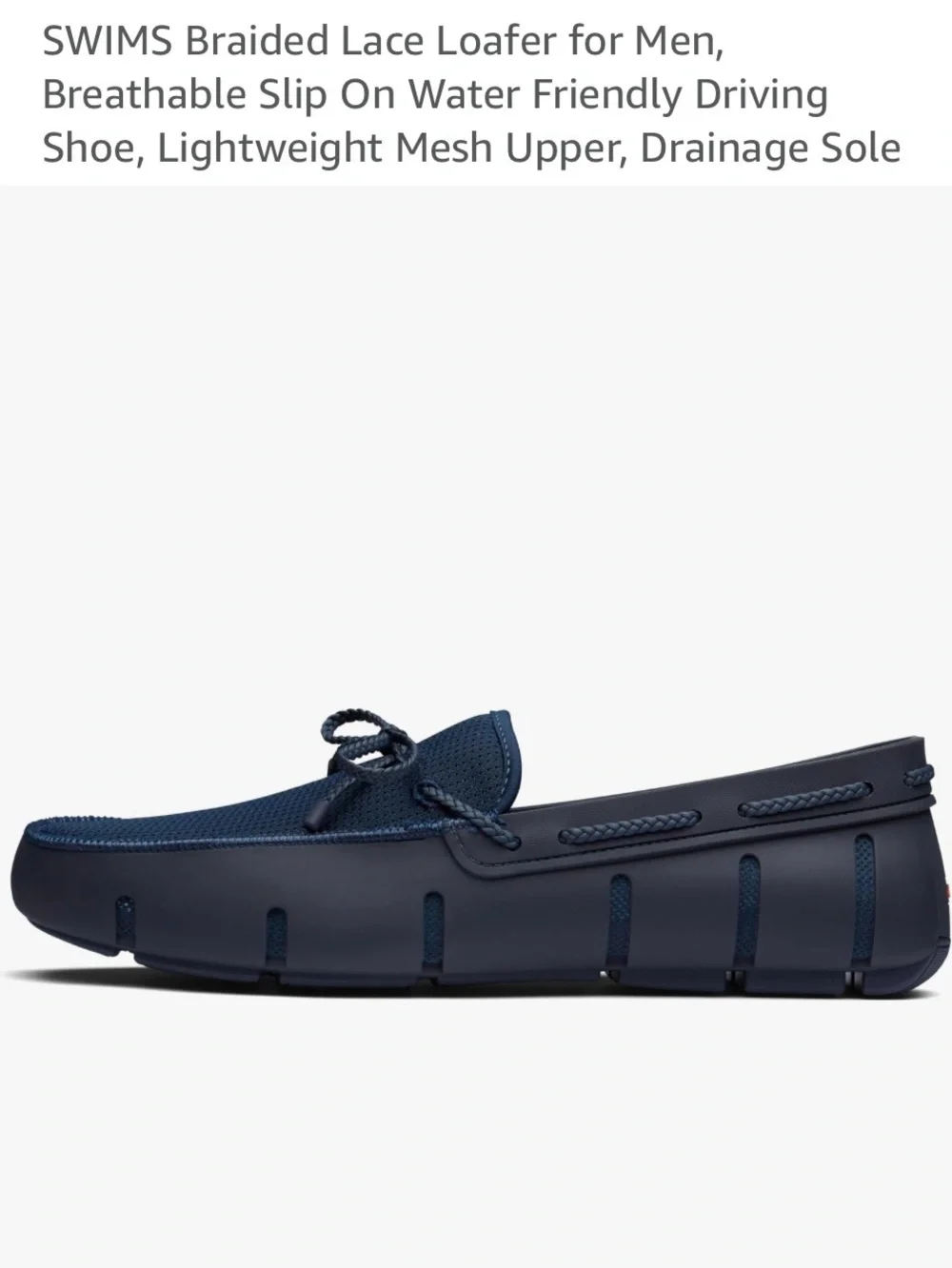 Swims Navy Traction Drainage Sole Water Loafers Boat Shoes Men’s 9