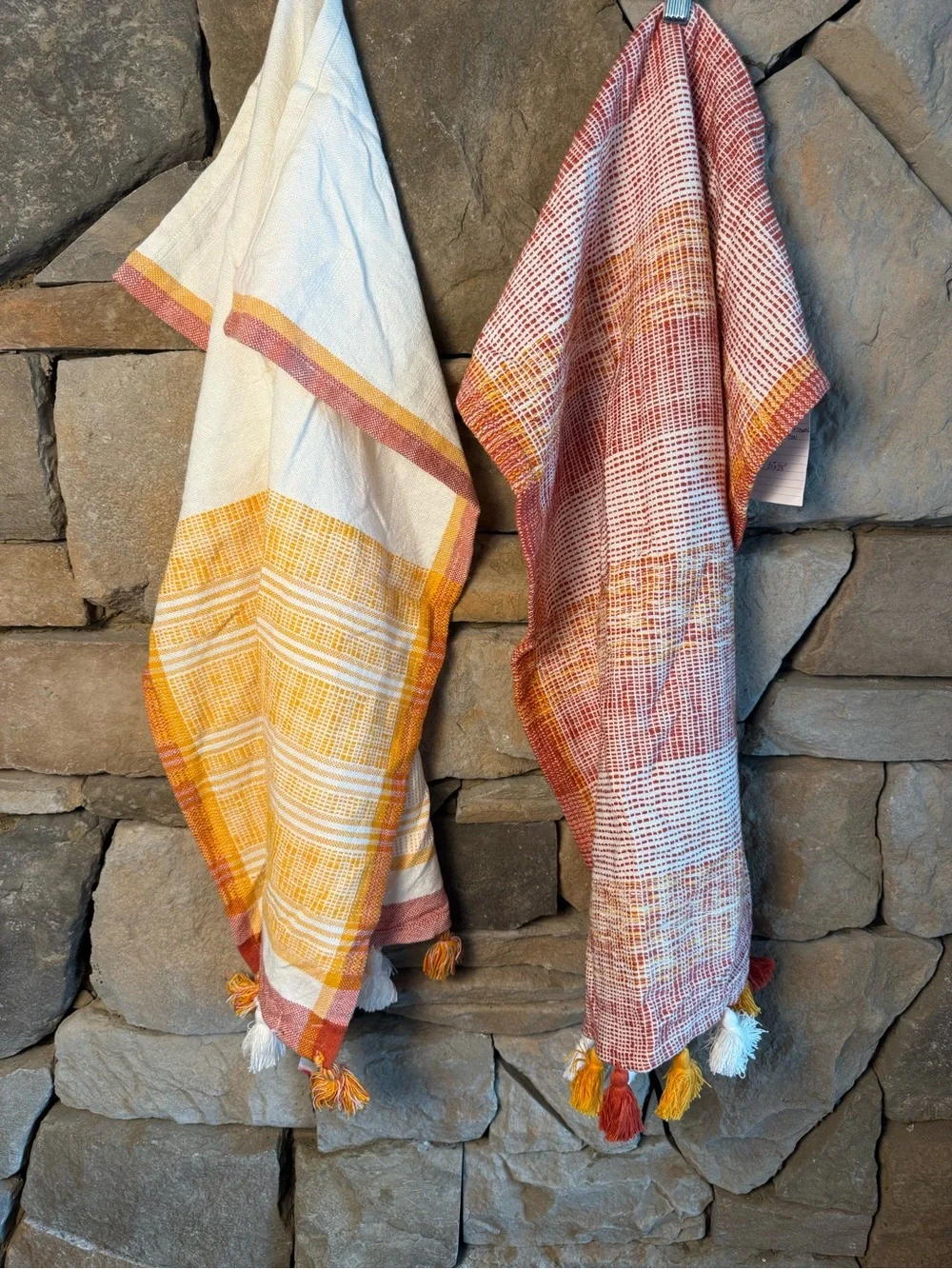 New🌟Anthropologie-Pom-Pom Cotton Kitchen Towels