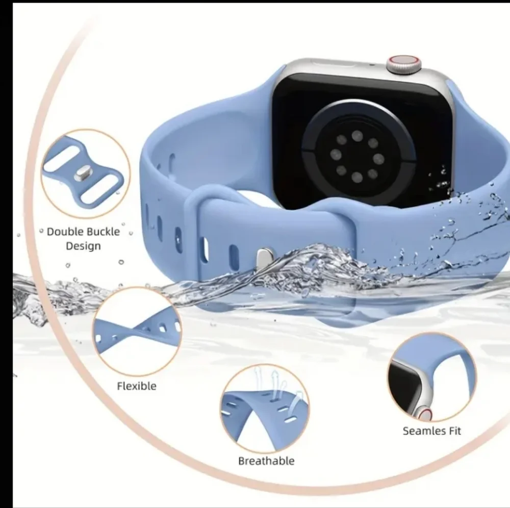 NEW BLUE Apple Watch Band - Silicone