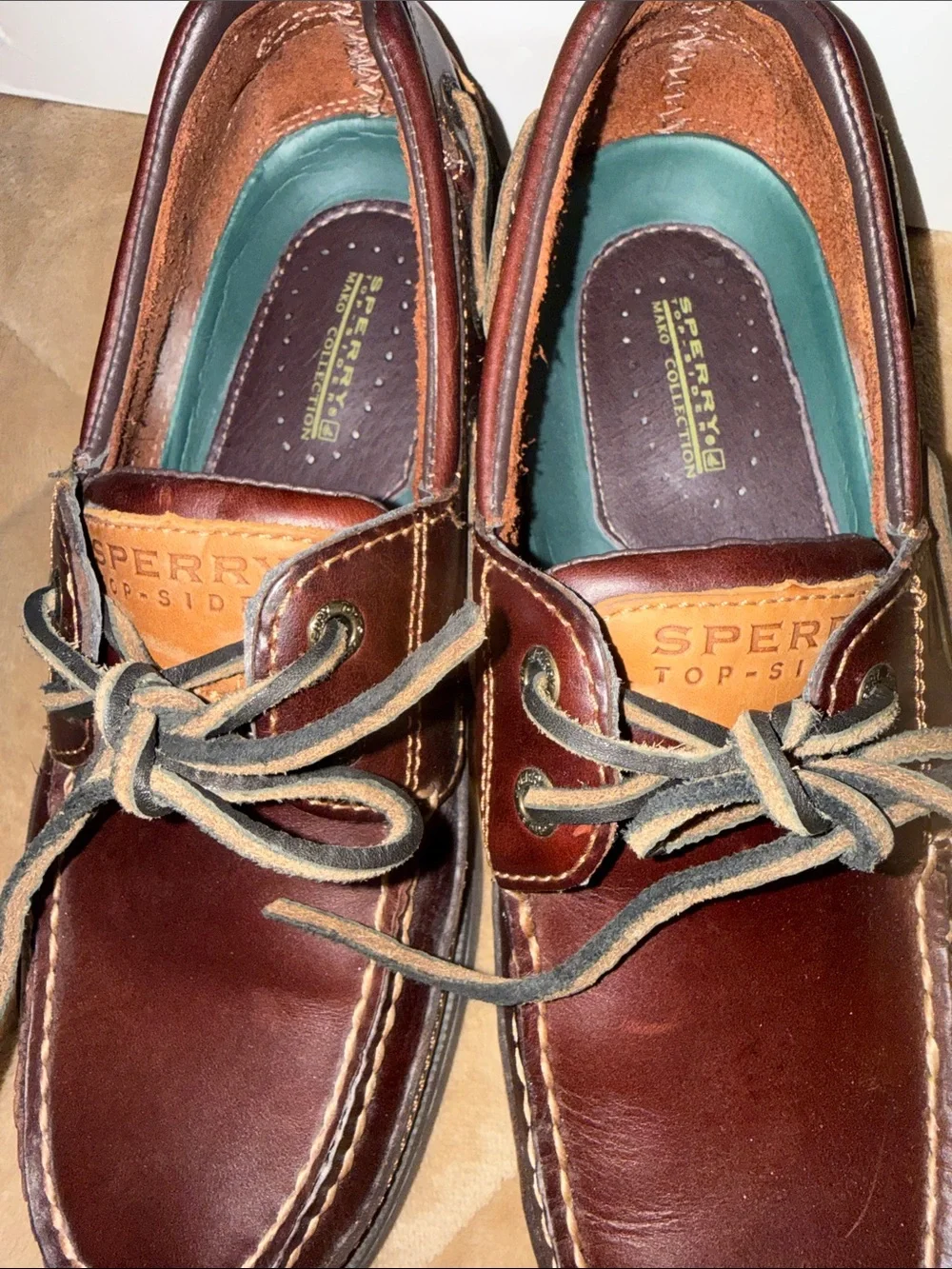Sperry Mako Men's Dark Brown Leather Boat Shoes - Classic Deck Moc