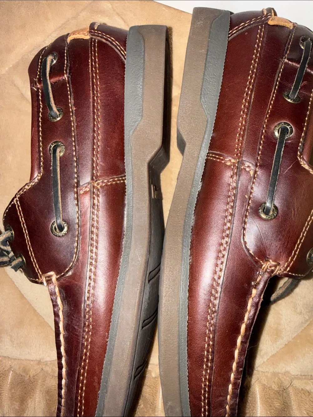 Sperry Mako Men's Dark Brown Leather Boat Shoes - Classic Deck Moc