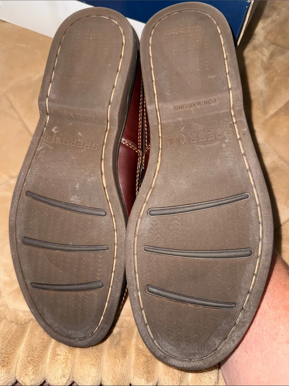 Sperry Mako Men's Dark Brown Leather Boat Shoes - Classic Deck Moc