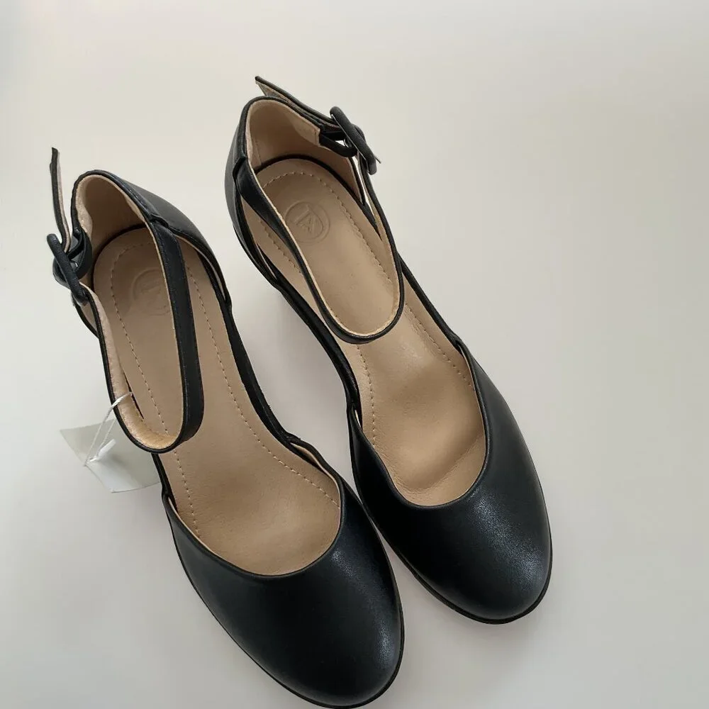 DADAWEN CHUNKY HEELS PLATFORM SHOES