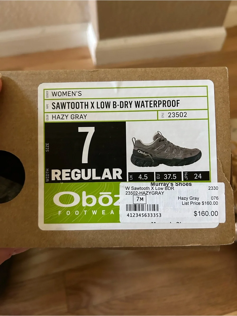 Oboz Women’s Gray Hiking Shoes