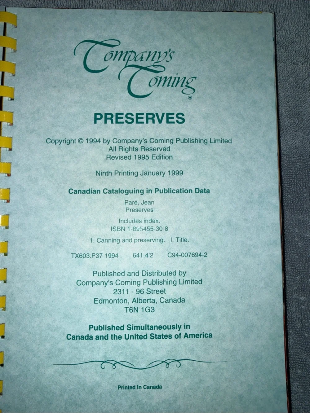 N/A jam cookbook