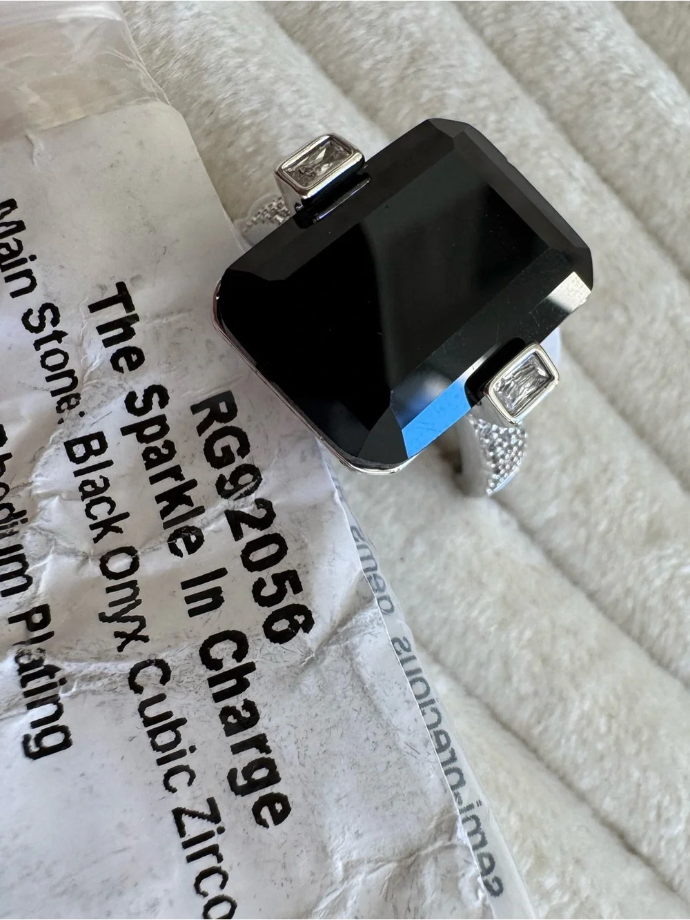 Sparkle in Charge - Black Onyx CZ Rhodium - Bomb Party OG