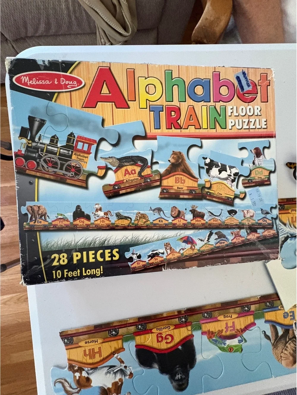Alphabet train floor puzzle