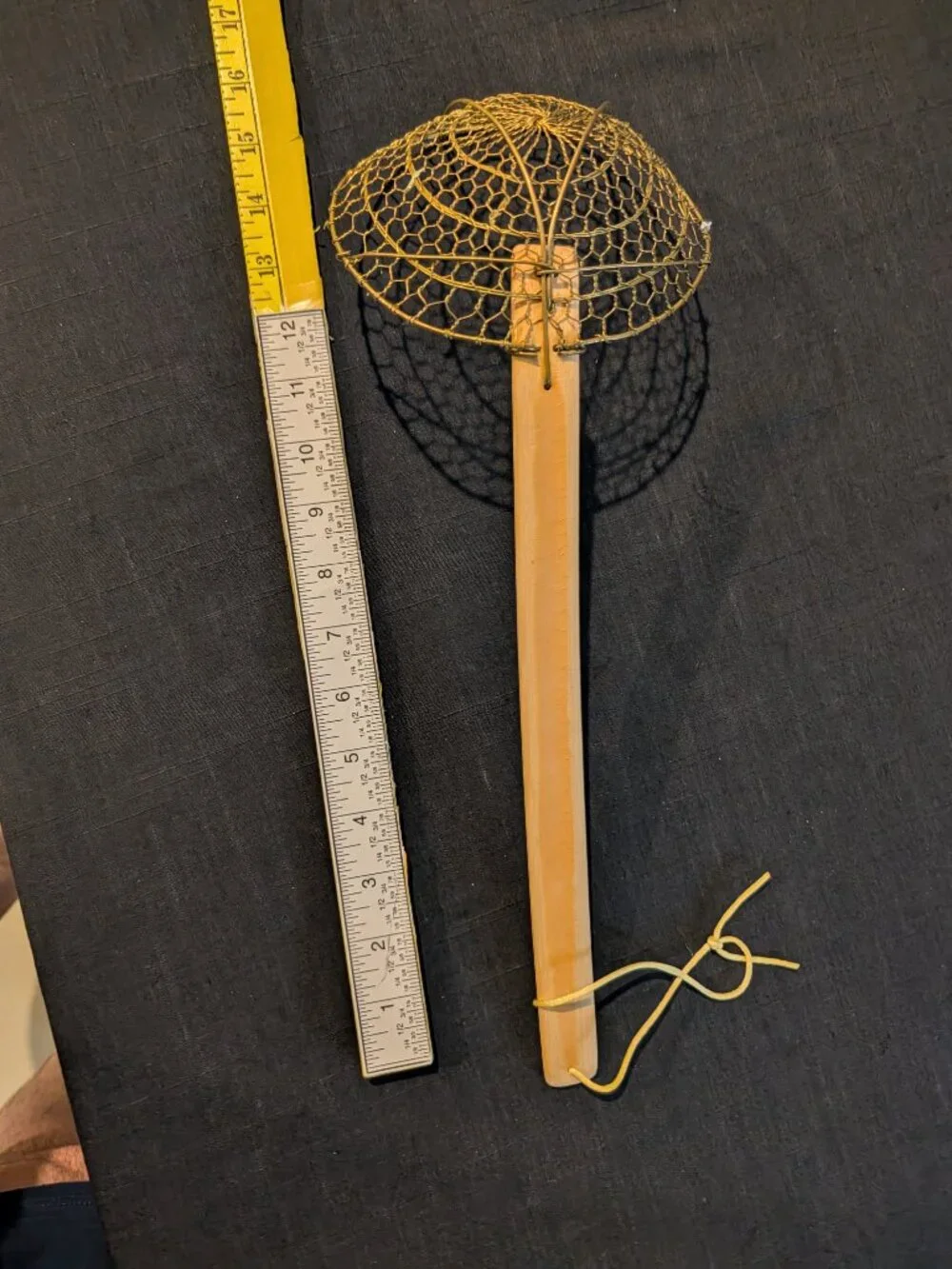 Vintage Wire Skimmer Spider Strainer Kitchen Tool