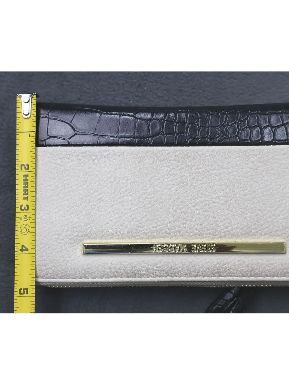 Women's Steve Madden Two-Tone Zip Around Wristlet Wallet