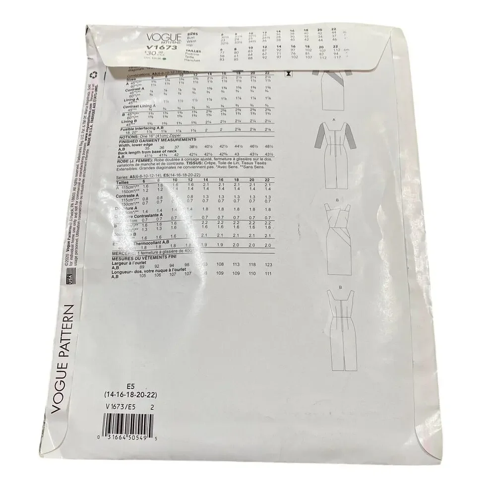 Vogue sewing pattern