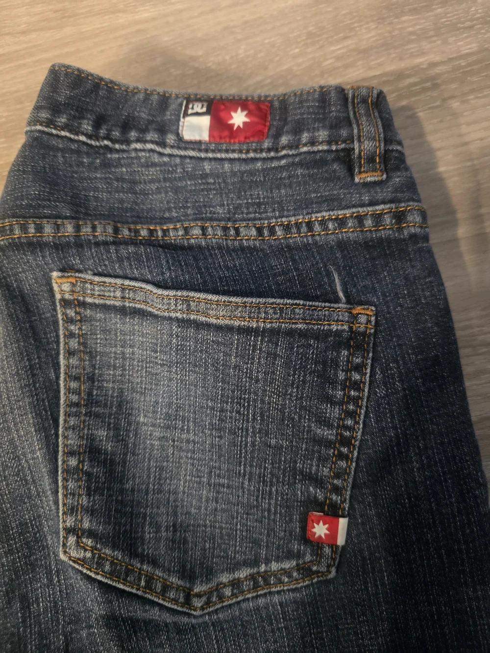 DC Men's Straight Jeans in Dark Blue Denim