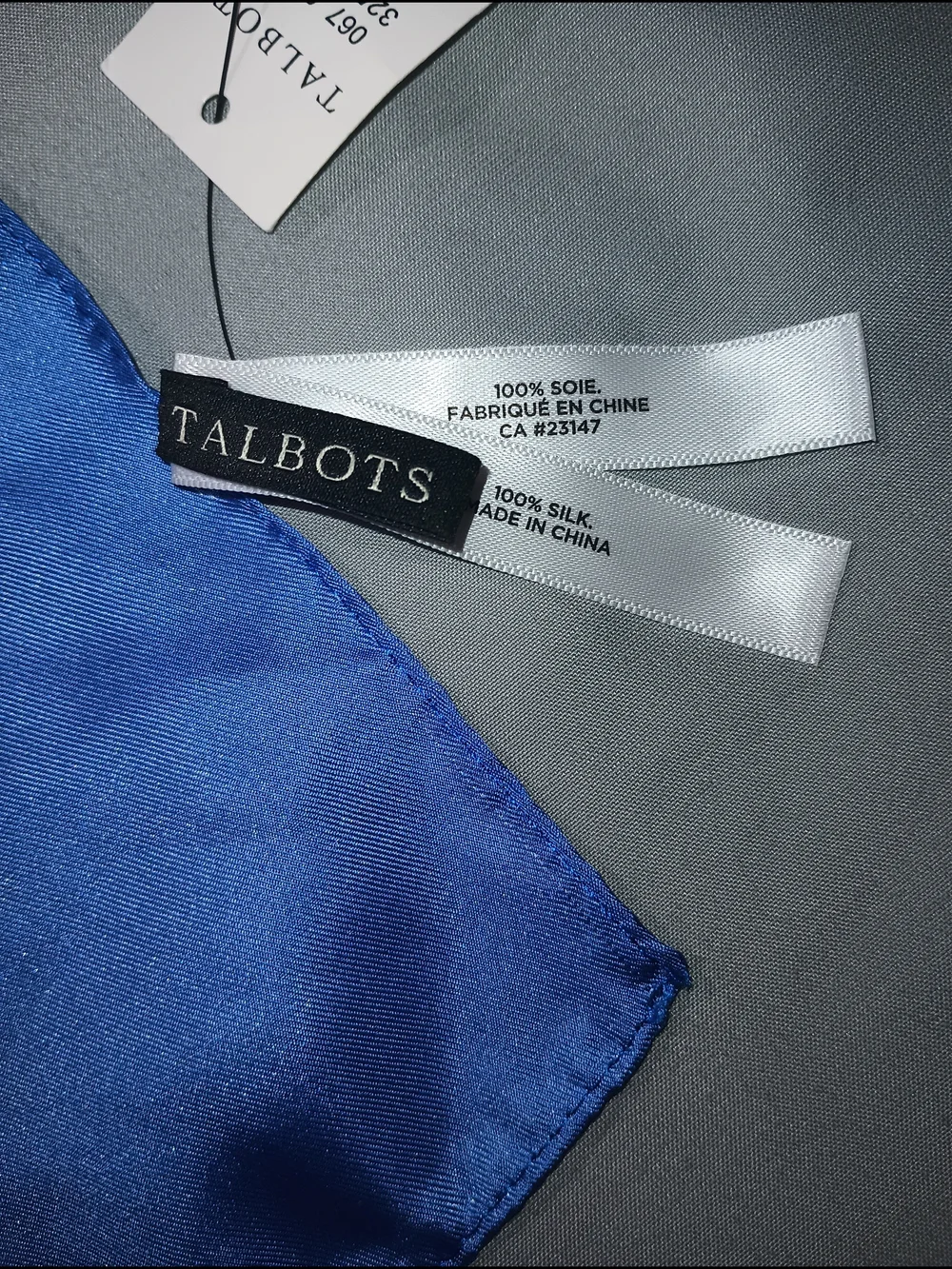 Talbots Gold Link Medallion Print Silk Scarf