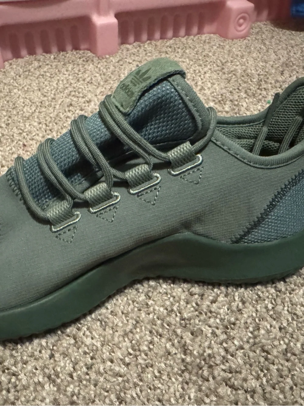 adidas Originals Tubular Shadow J Men's Olive Green Sneakers