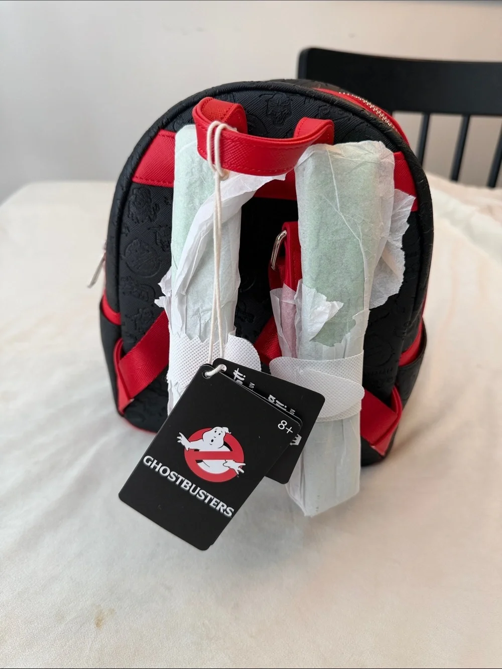 NWT! Loungefly Black and Red Ghostbusters OG Mini Backpack