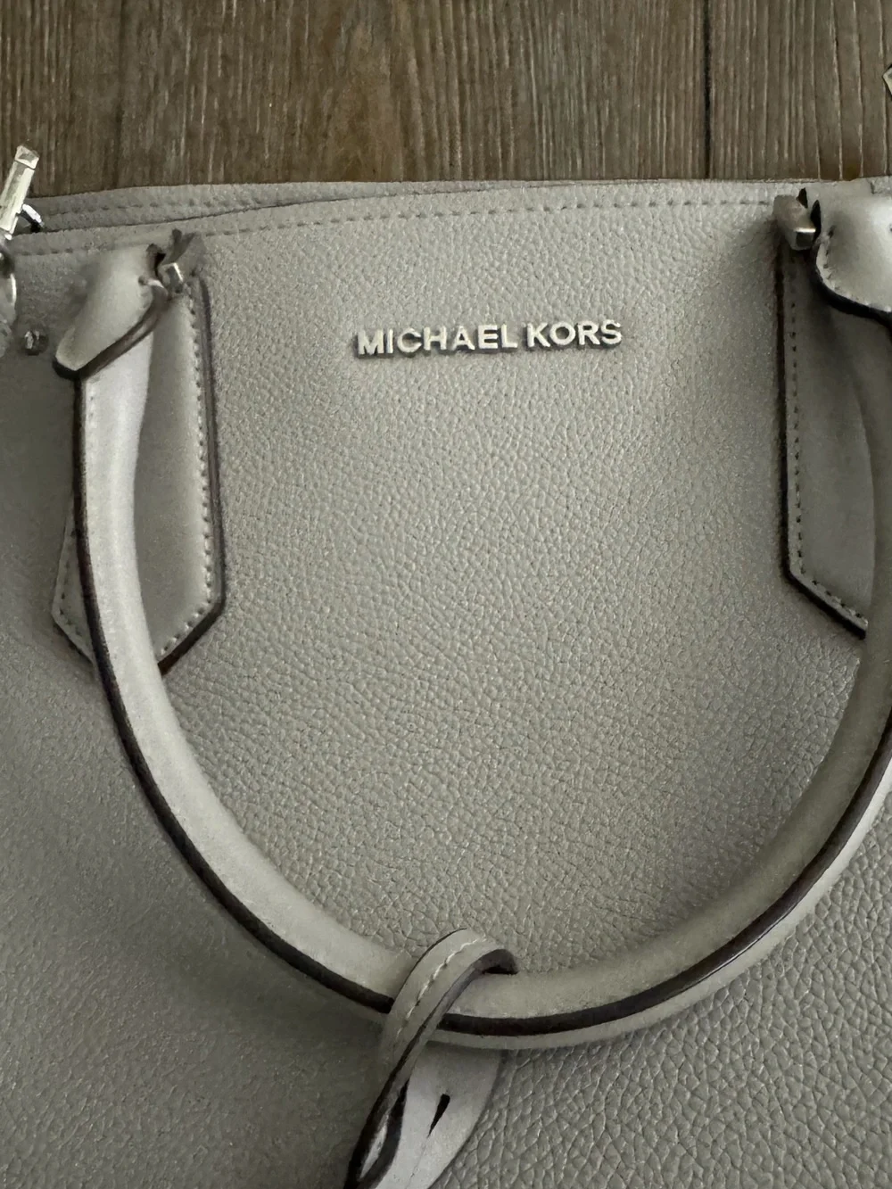 Michael Kors structured pebbled