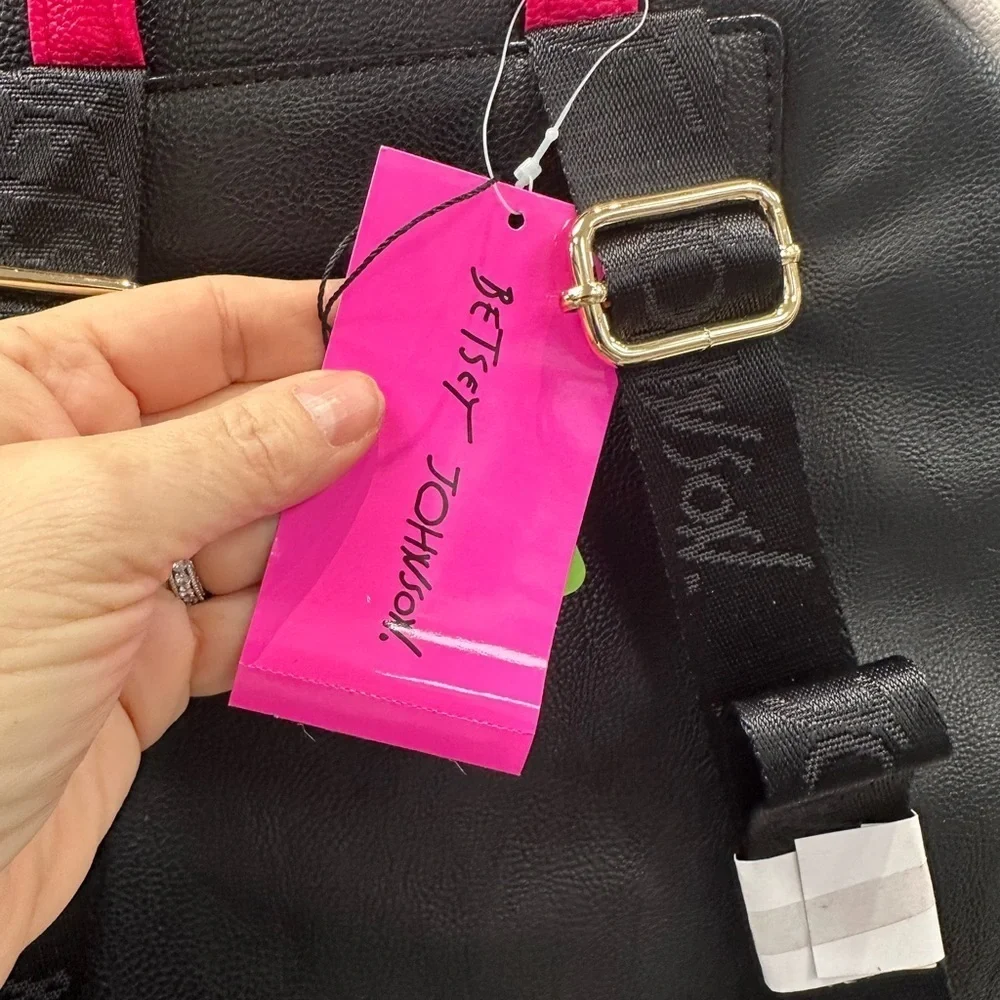 Betsey Johnson “It’s Betsey Johnson Time” Clock Face Backpack