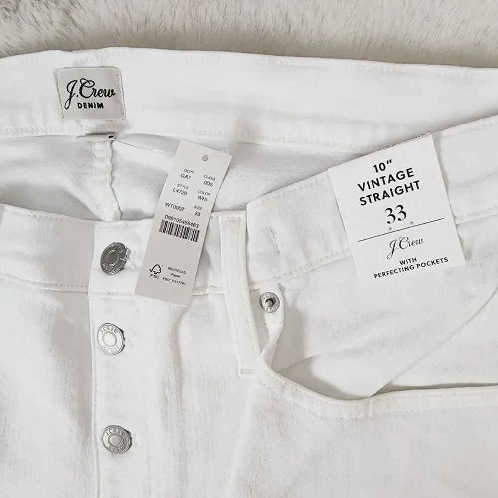 J.Crew NWT White Vintage 10