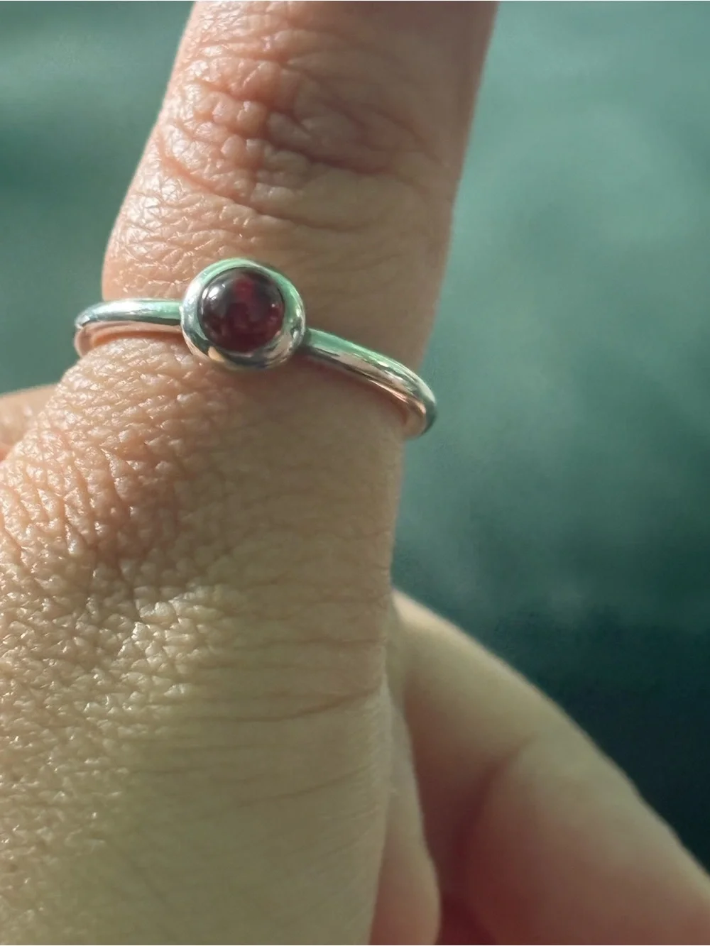 Pandora RETIRED carnelion Sterling Silver Ring
