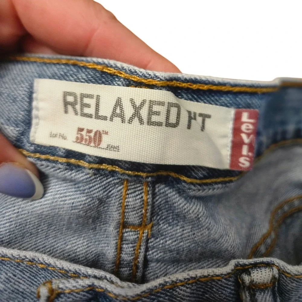 Levi's‎ 550 Relaxed Fit Jeans Mens 34x29 Light Wash Denim Pants