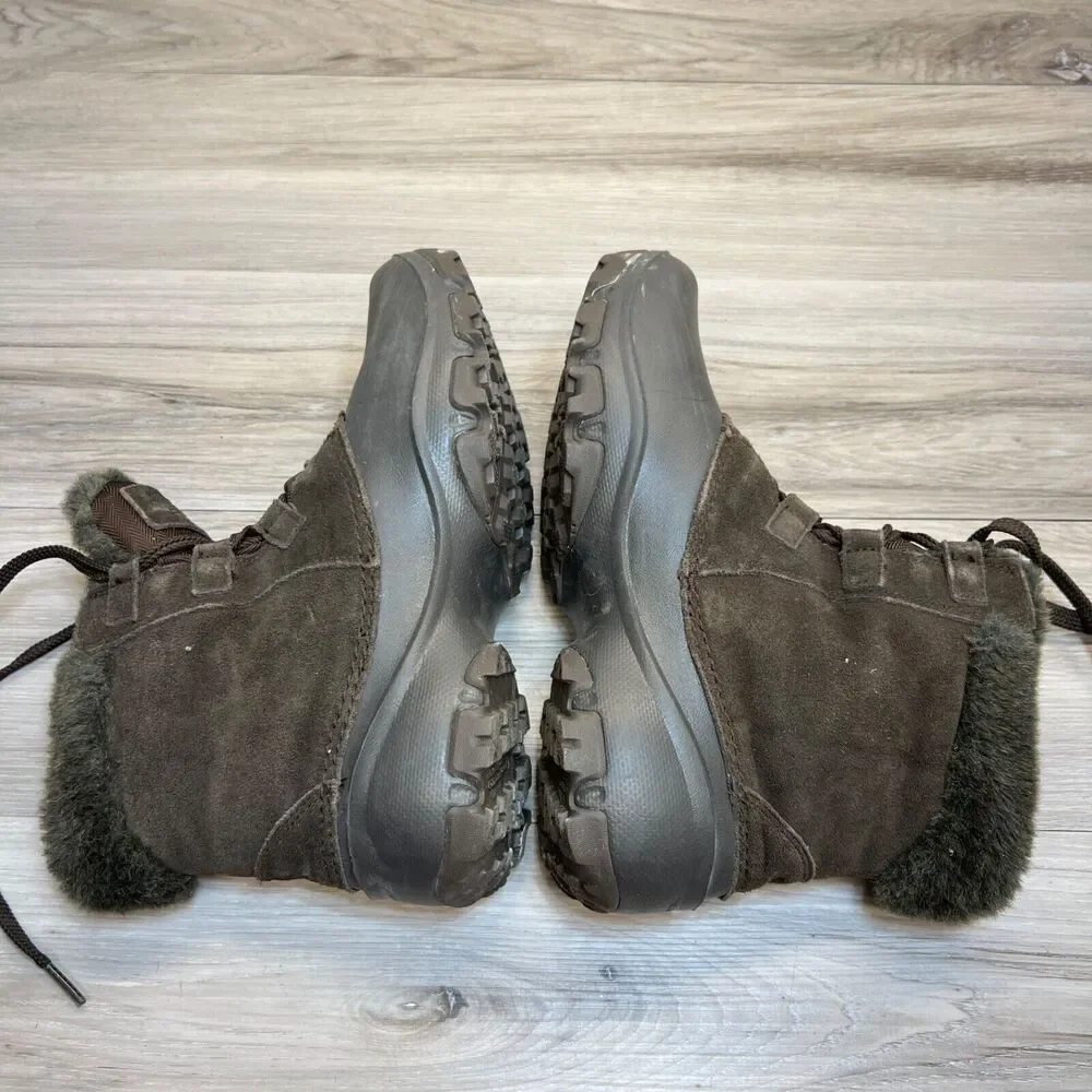 Columbia Sierra Summette Shorty Winter Boot Women's Size 8.5 Brown Suede 200Gram