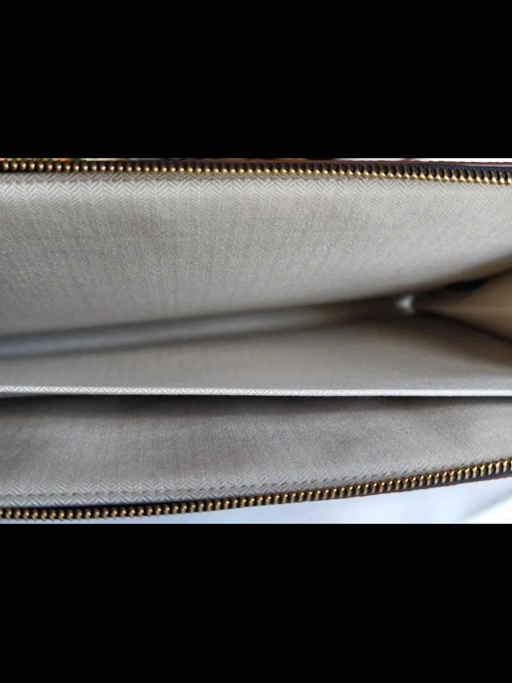 Mulberry Black Pebbled Leather Laptop Folio with Tan Trim
