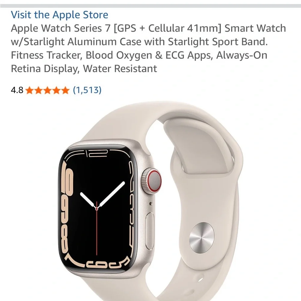 Apple Watch Series 7 41mm starlight - used