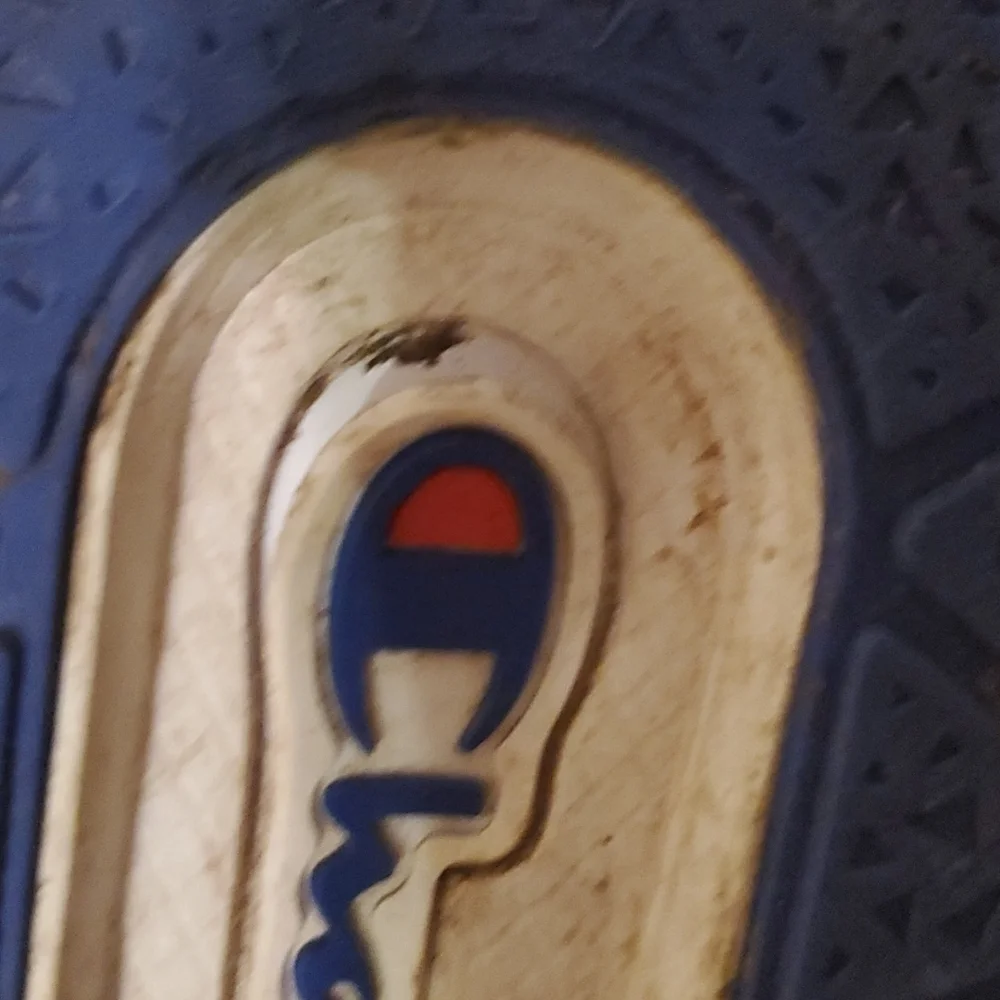 Champion sneakers shoes size 5.5 has flaws yellow blue white Dennis shoes