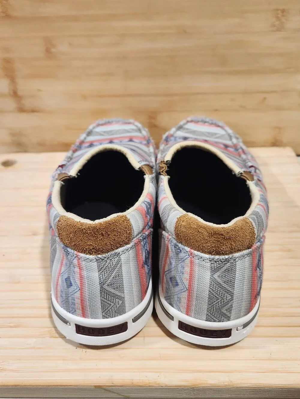 Twisted X Hooey Youth Slip On Loper Shoes Size 5M Aztec Canvas YHYC007 Western