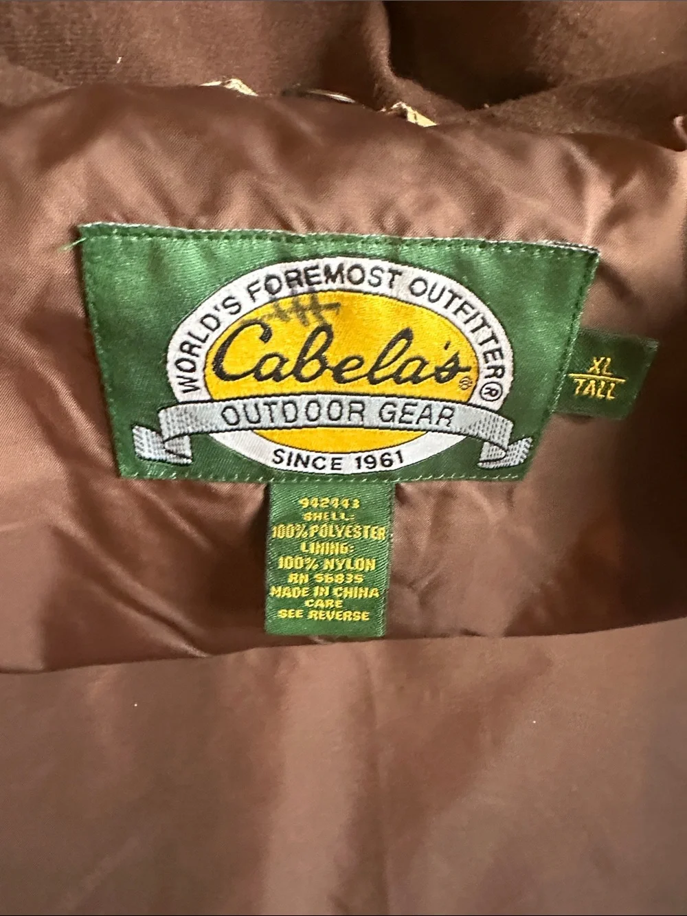 Cabela's hood outdoor front