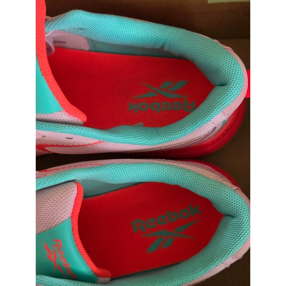 Reebok Road Supreme 4.0 Alt Kids Running Shoes Pink Neon Cherry Teal 5K