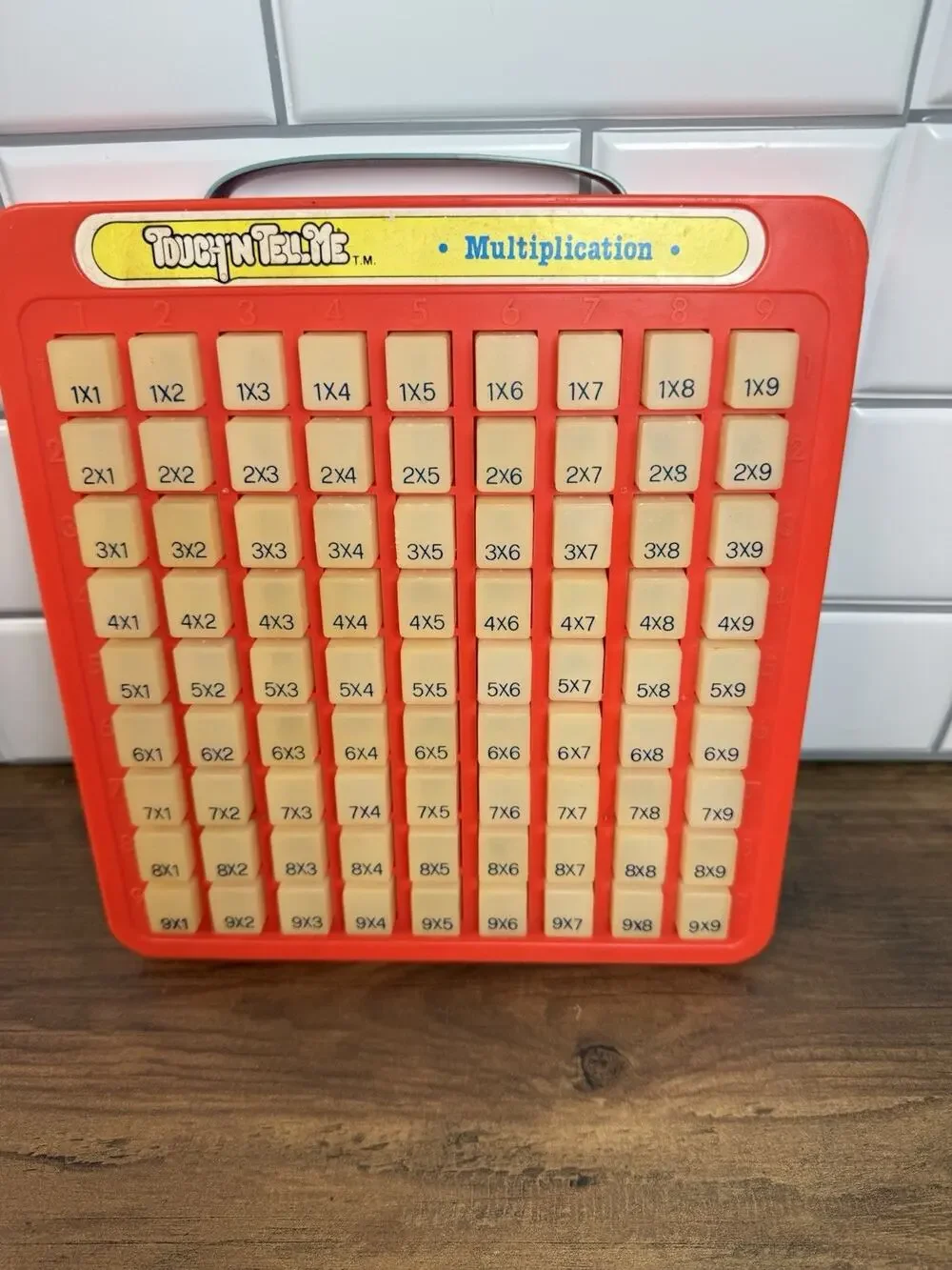 Vintage Touch ‘n Tell Me Multiplication Table Learning Toy Galoob