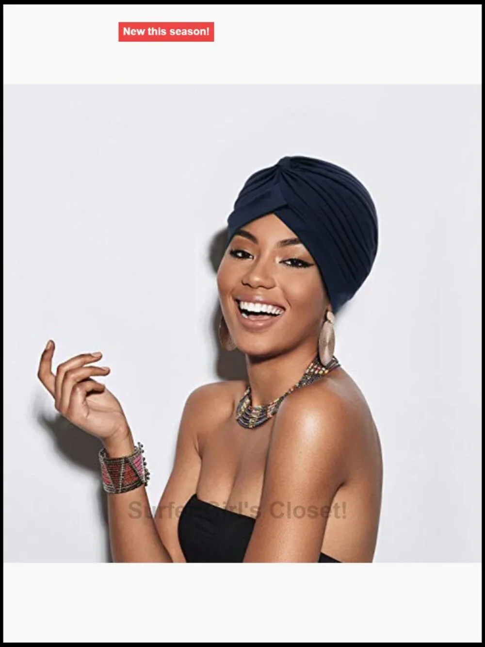 6 Pack Stretchy Beanie Turbans Pre Tied Knot Chemo Head Wraps Soft Sleep Hats