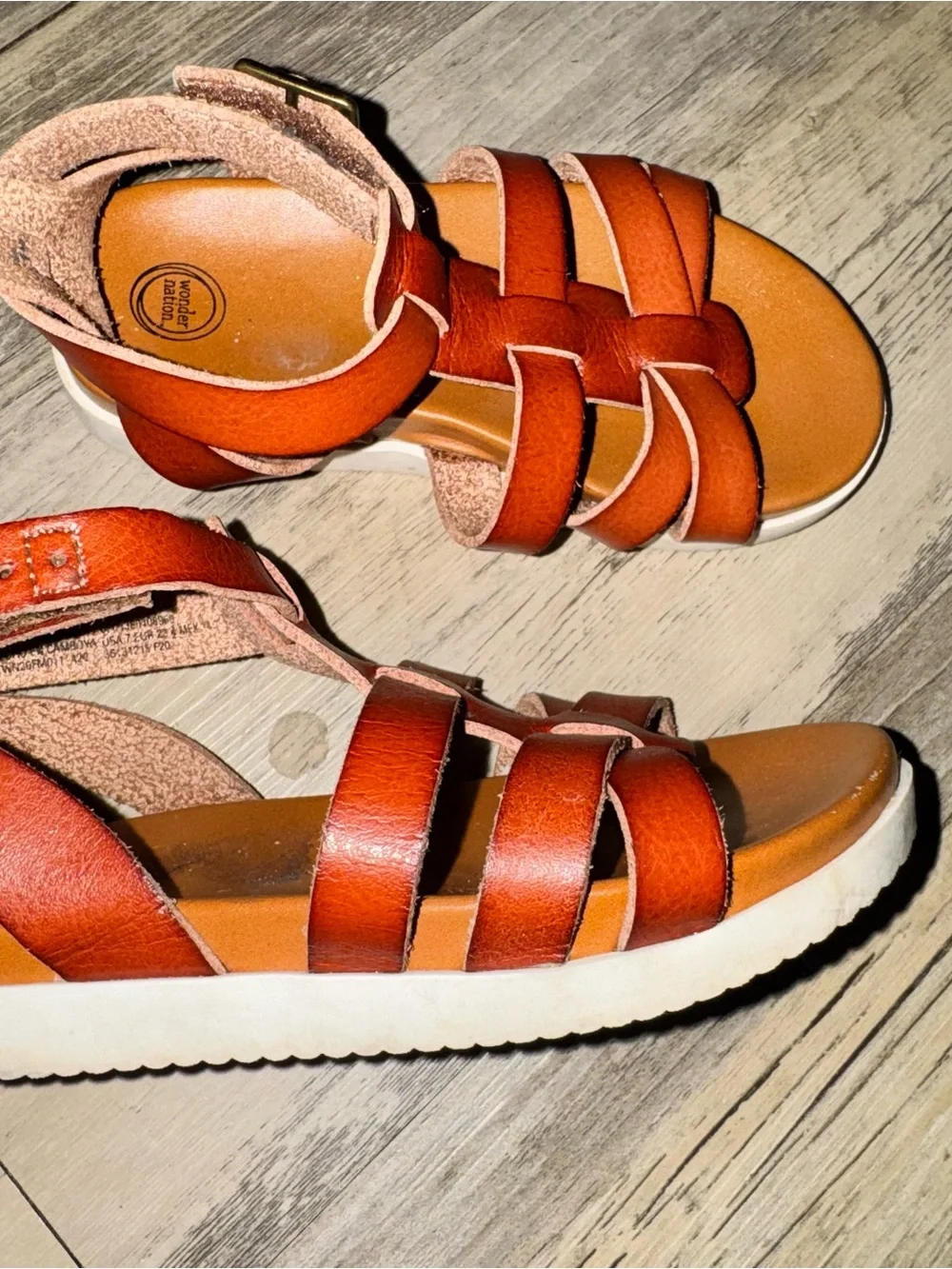 Wonder Nation toddler strappy Buckle Sandals