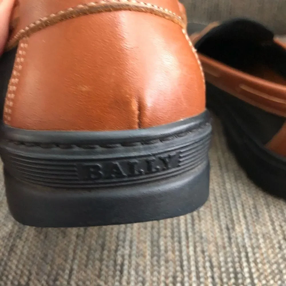 Bally 2 Tone Penny Loafers Mens Size 7