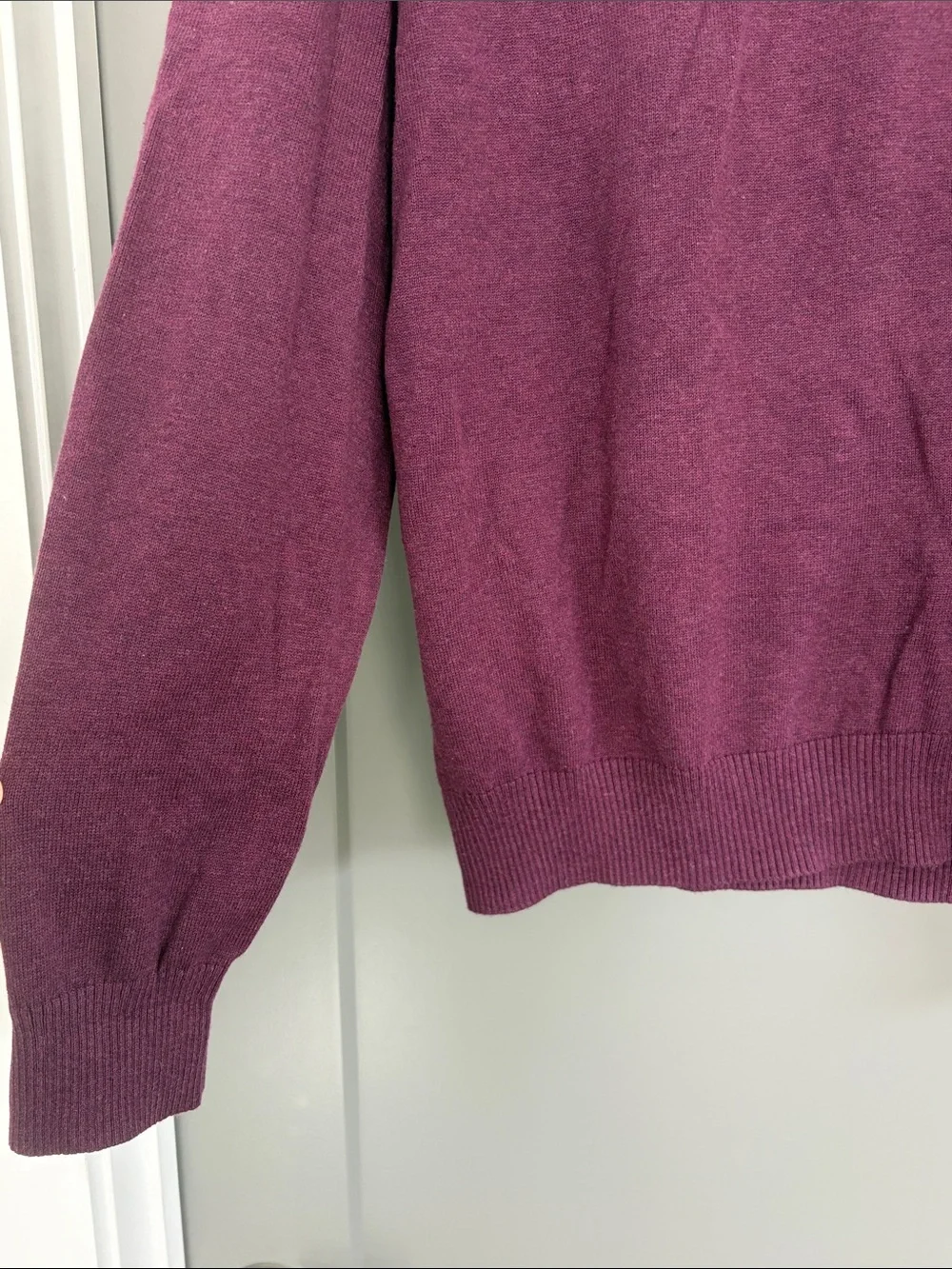 NWT Jos A Bank Traveler Pima Sweater in Plum