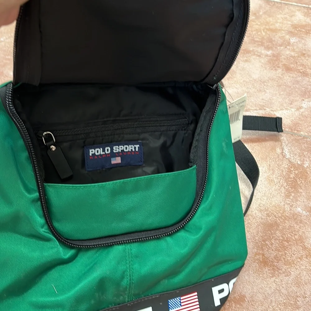Polo by Ralph Lauren Green Polo Sport Crossbody Backpack