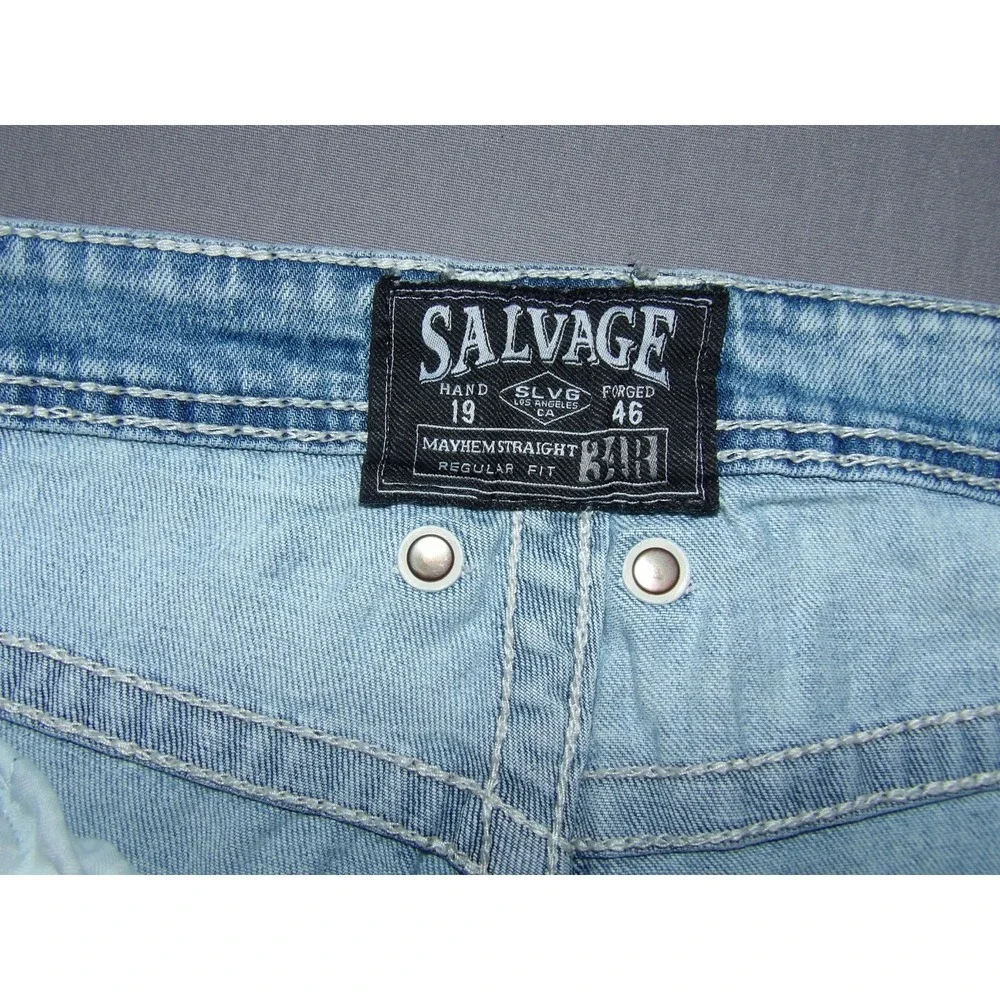 SALVAGE For BUCKLE Regular Fit MAYHEM Straight Leg Jeans Men's 34 X 32