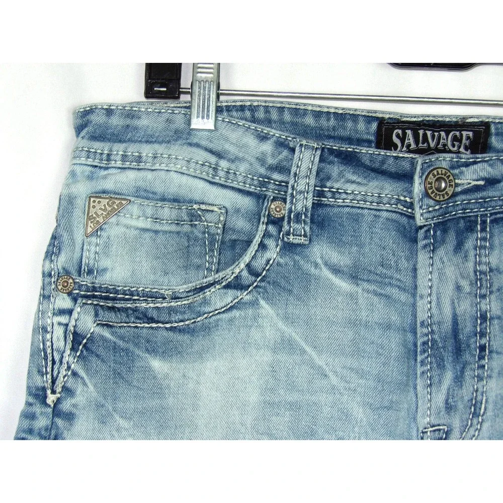 SALVAGE For BUCKLE Regular Fit MAYHEM Straight Leg Jeans Men's 34 X 32