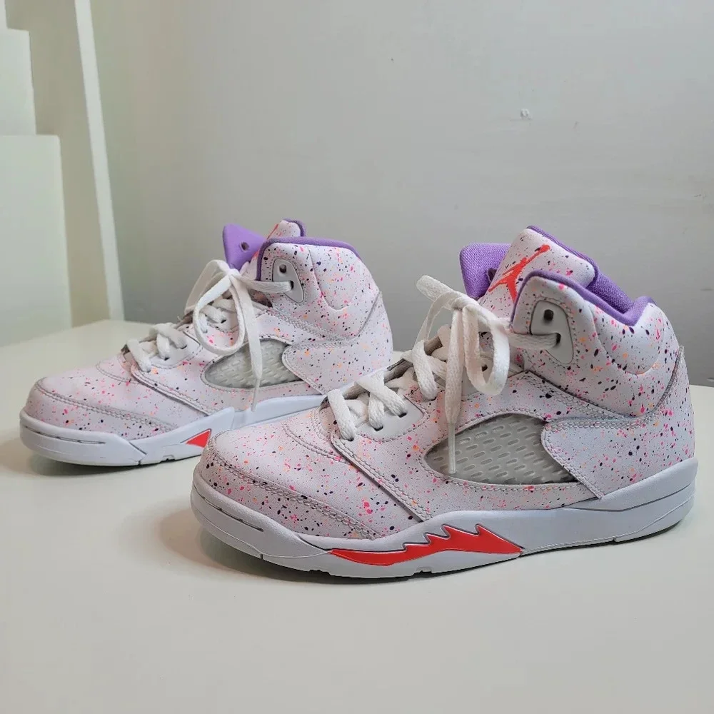 Air Jordan 5 Retro GS 'Easter' Size 2.5 Youth with Box
