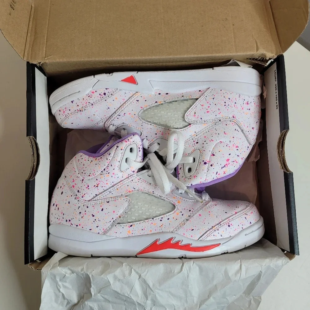 Air Jordan 5 Retro GS 'Easter' Size 2.5 Youth with Box
