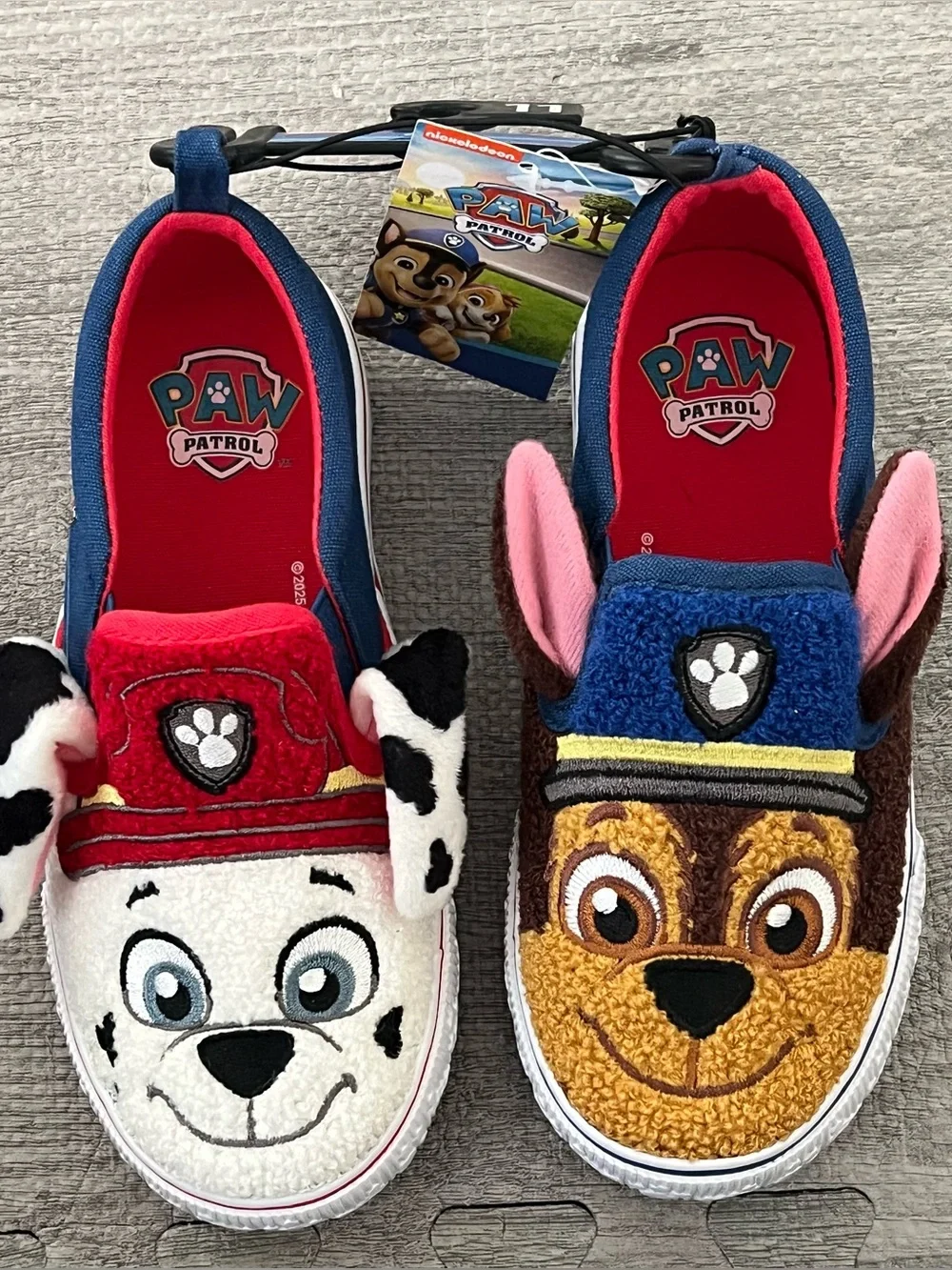 PAW Patrol Slip-On Low Top Unisex Kids Casual Shoes Marshall Chase Fabric
