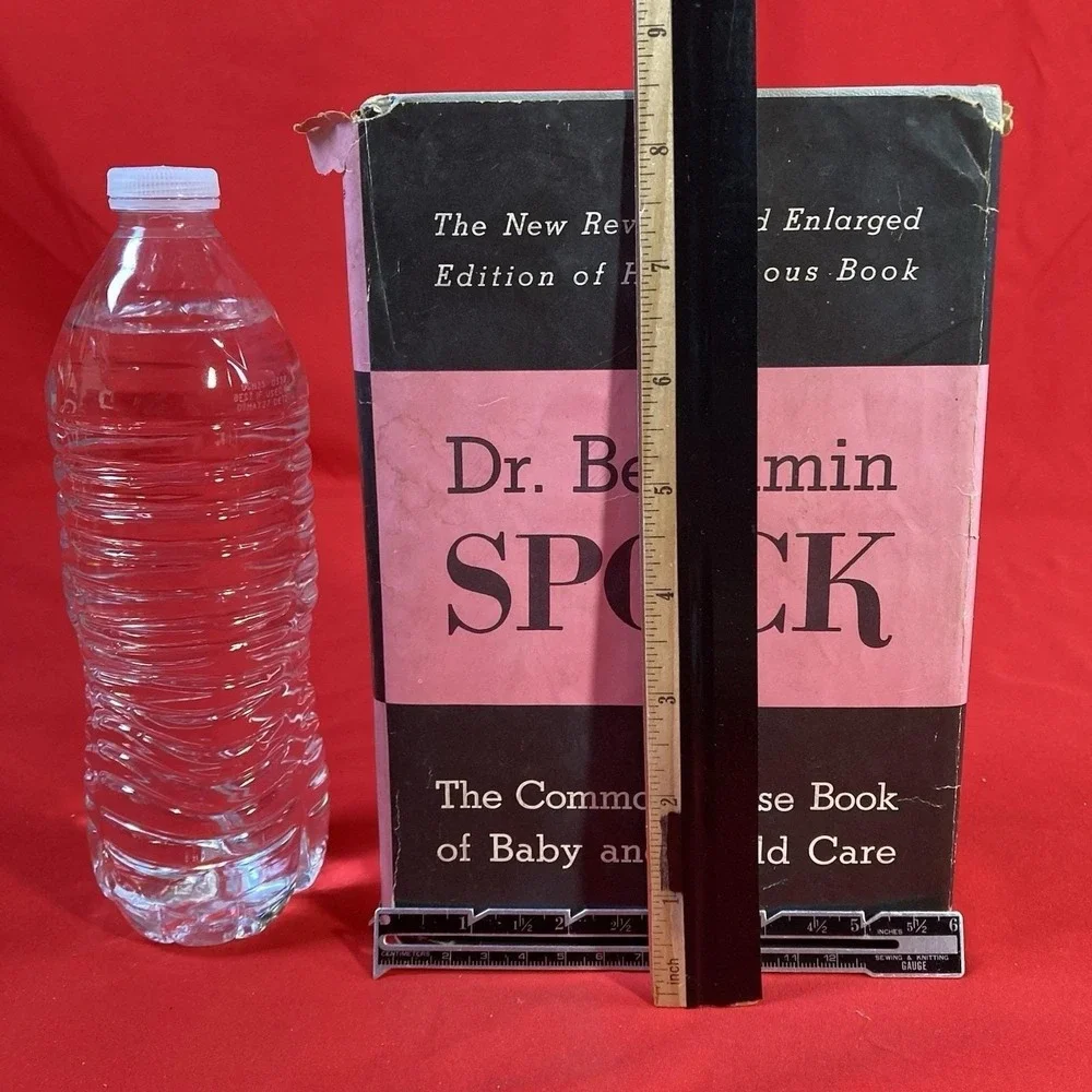 Dr. Benjamin Spock Common Sense Book Baby Care / HC DJ / Revised & Enlarged BCE