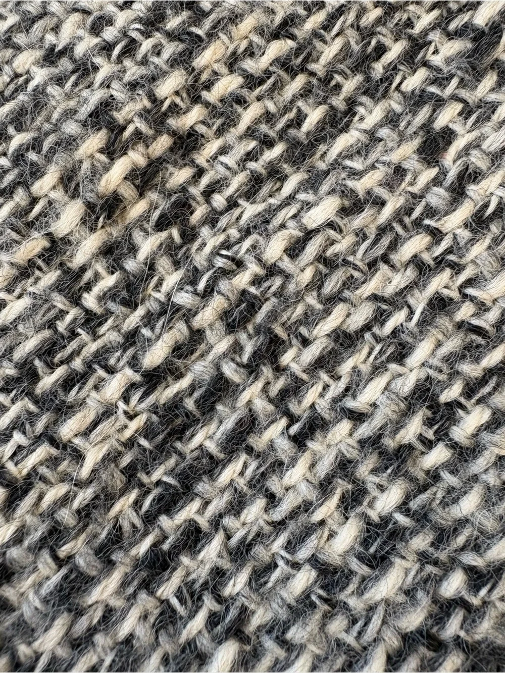 Hand made in Peru black scarf