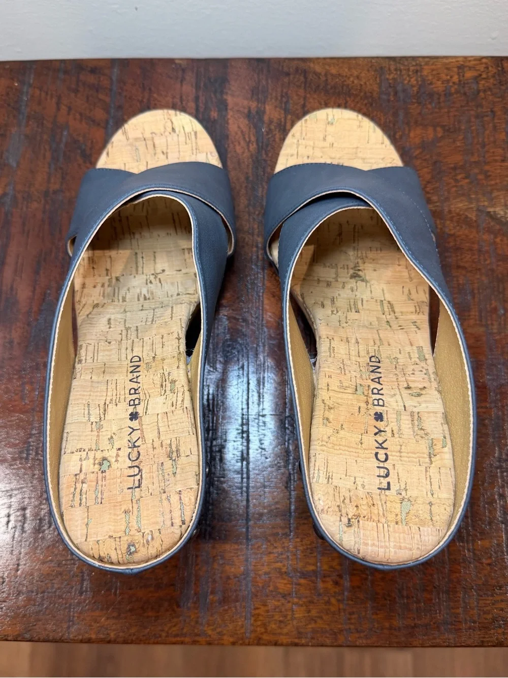 Lucky Brand cork nubuck platform