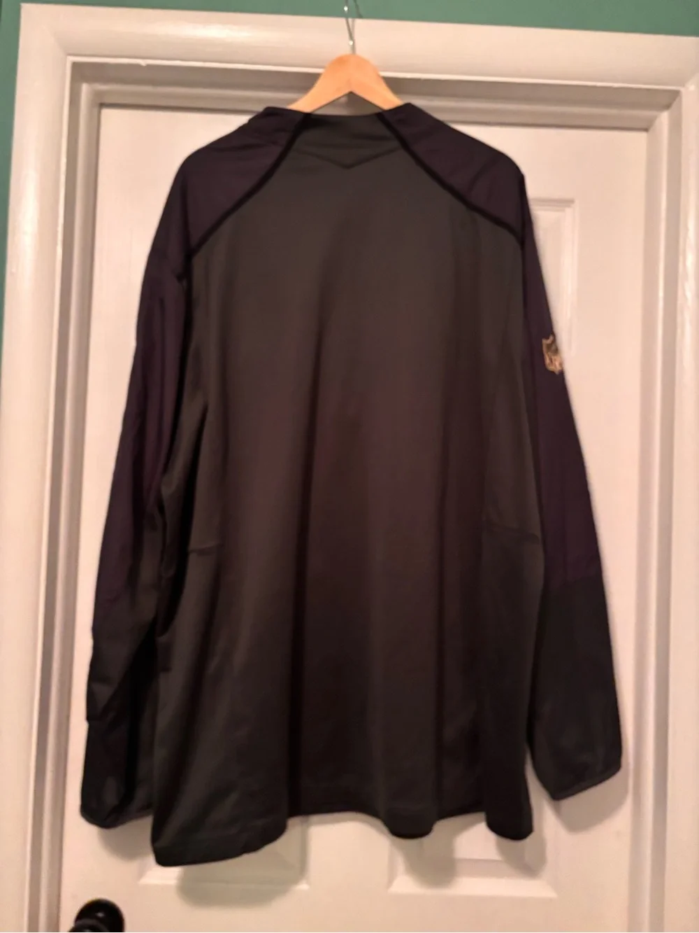 Nike Black and Dark Gray Philadelphia Eagles Quarter-Zip Pullover light jacket
