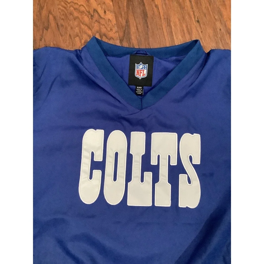 Indianapolis Colts XLarge  GIII  Apparel Windbreaker Pullover Jacket NFL V-Neck