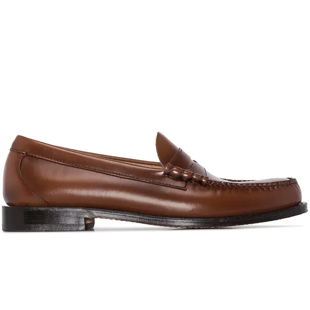 G.H. Bass & Co. Classic Leather Penny Loafers in Chestnut Brown